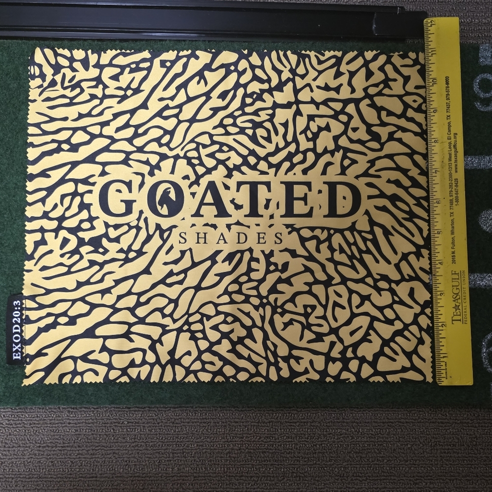 Goated Shades Large Microfiber Cleaning Cloth – Premium Lens & Screen Cleaner